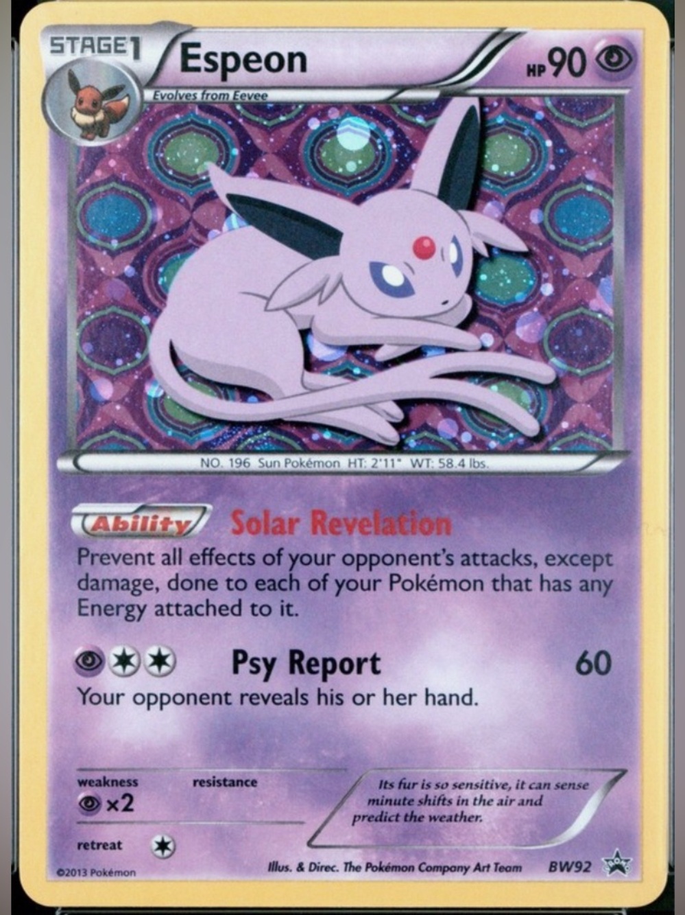 Espeon BW92 Holo